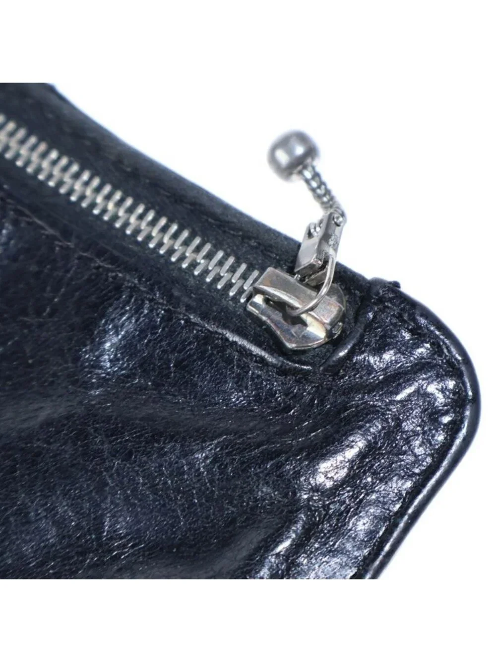 Chrome Hearts CH Plus Patch Leather Coin Purse Black